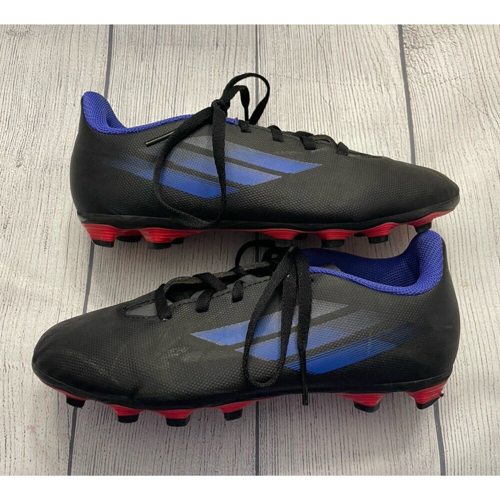 Black Adidas Speedflow Boy Girl Soccer Cleats Shoes, Size Youth 4